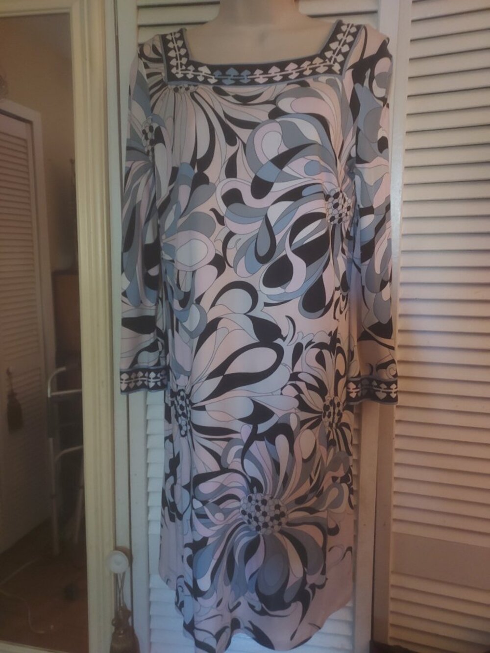 EMILIO PUCCI DRESS MULTICOLOR SPRING SUMMER PINK SHEATH DRESS SZ 10  46